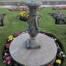 Sundial In Front Of Orangery Of Heaton Hall