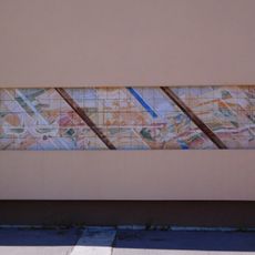Ceramic mosaic "Trutnov" in Mládežnická street