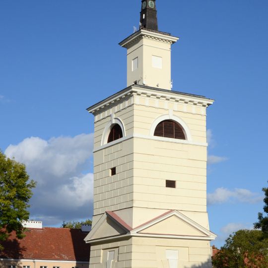 Bell tower of Basilica of the Annunciation in Pułtusk