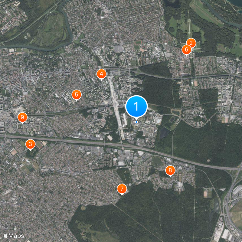 Université Gustave-Eiffel Carte