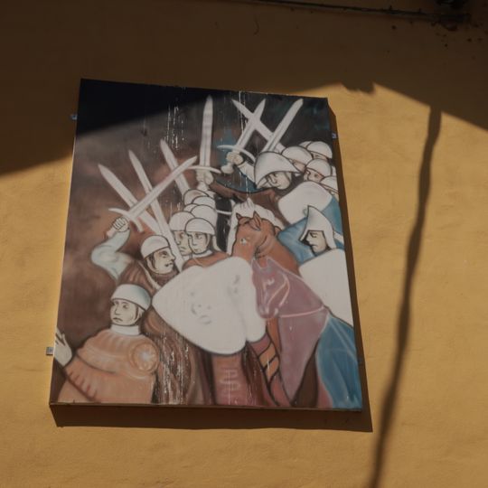 Particolare della sala di Giudizio della Rocca di Angera