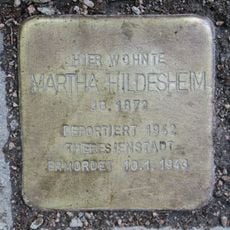 Stolperstein en memoria de Martha Hildesheim