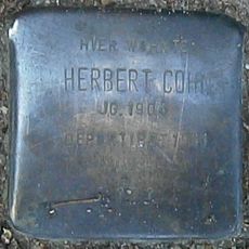 Stolperstein dedicated to Herbert Cohn