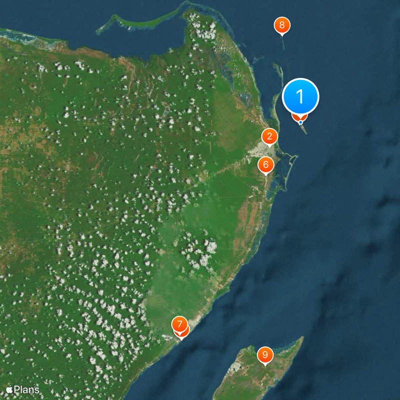 Isla Mujeres Map