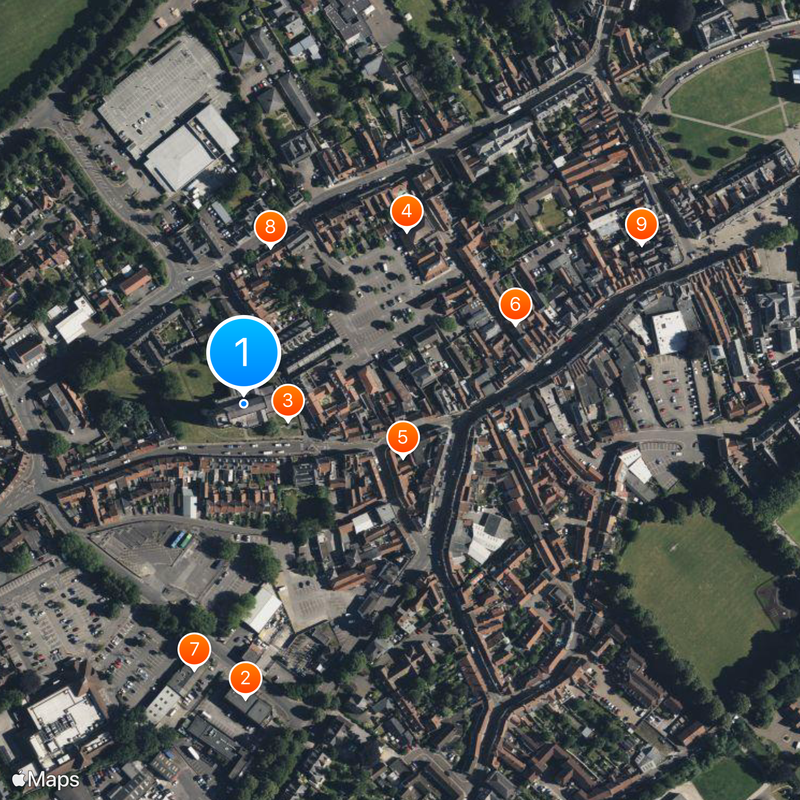 Church of St Cuthbert, Wells Carte