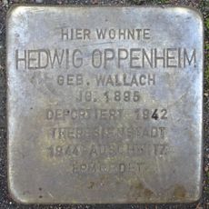 Stolperstein en memoria de Hedwig Oppenheim