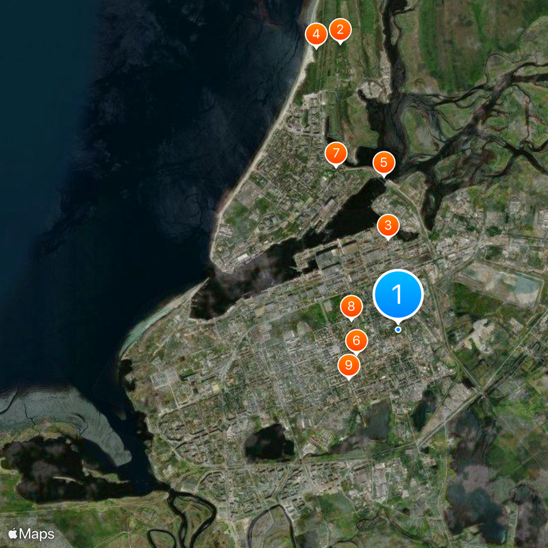 Siewierodwińsk Mapa