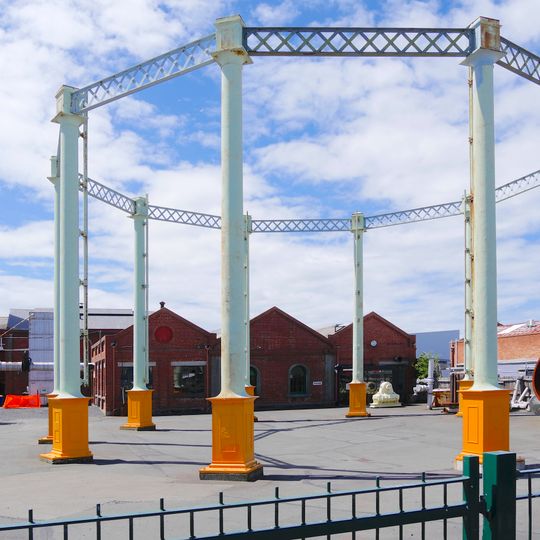 Gasholder in Dunedin Gasworks Museum