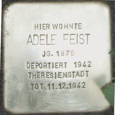 Stolperstein en memoria de Adele Feist