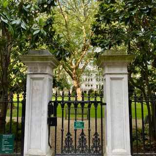 Pair Of Gatepiers On West Side Of Central Garden