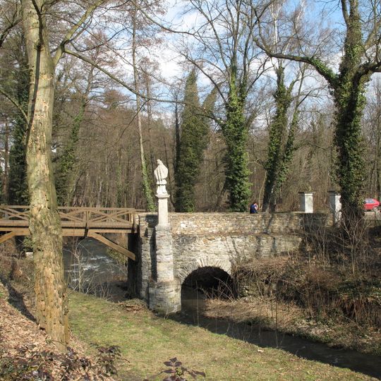 Most přes Vrchlici V Hutích  v Kutné Hoře