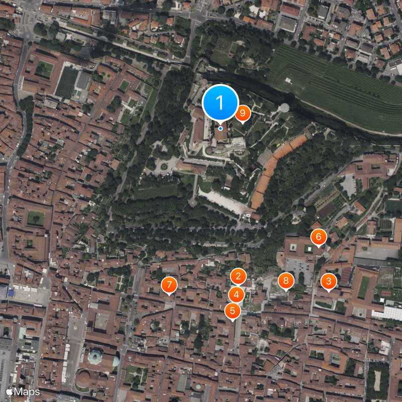 Castle of Brescia Map