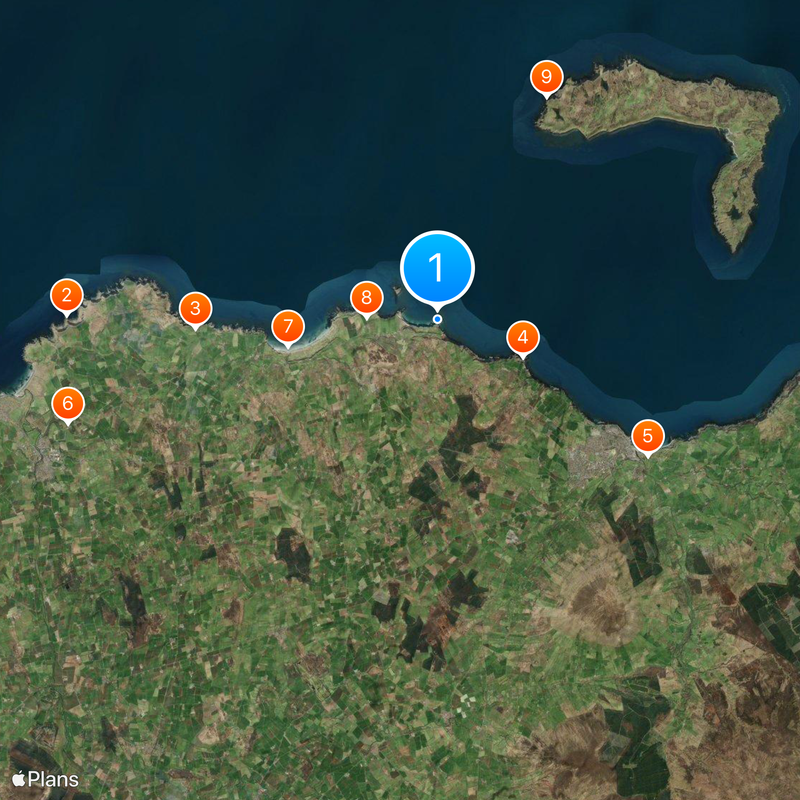 Carrick-a-Rede Rope Bridge Map