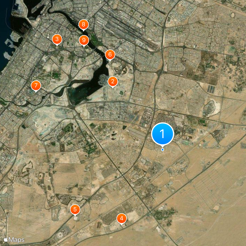 Dubai International City Map