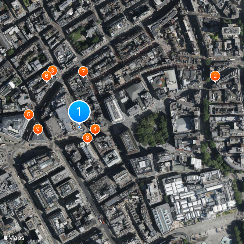 London Trocadero Mapa