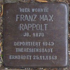 Stolperstein en memoria de Franz Rappolt