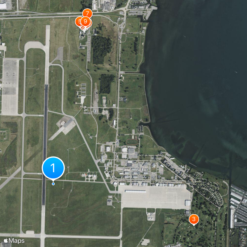 Selfridge Air National Guard Base Map