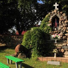 Walls surrounding the Saint Michael Archangel church in Sobin