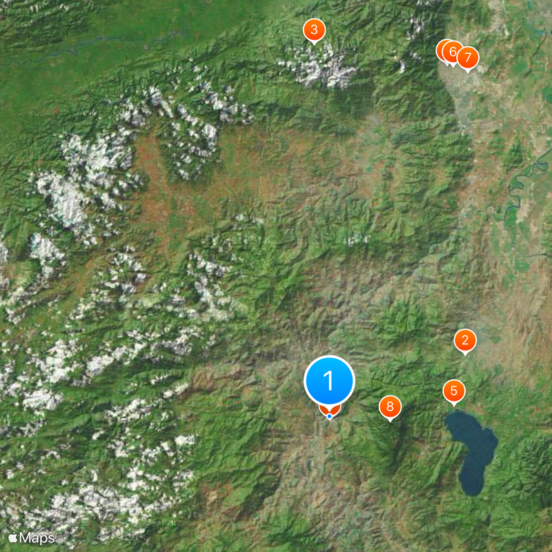 Dipartimento di Santa Bárbara Mappa
