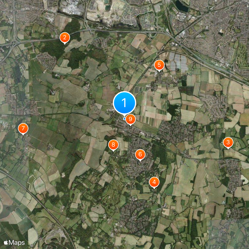 DA postcode area Map