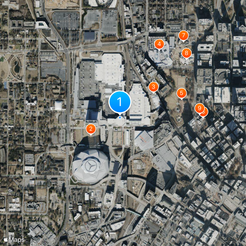 Georgia World Congress Center Map