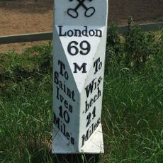 Milepost East Side Of Toll Gate Cottage Near Crafty Fox Public House