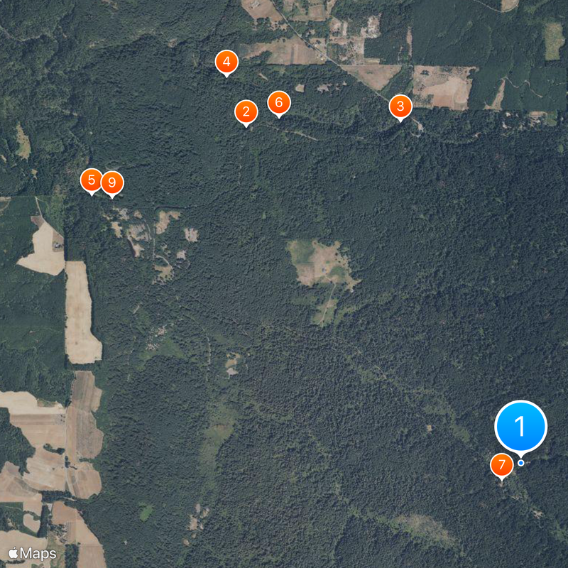 Silver Falls State Park Mapa