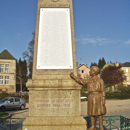 Monument aux morts de Gentioux-Pigerolles