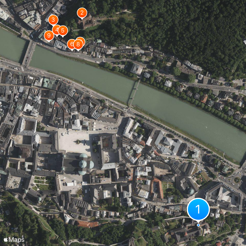 Abbazia di Nonnberg Mappa