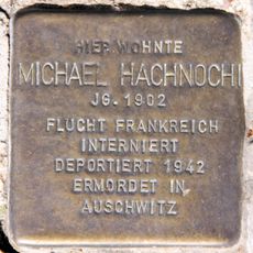 Stolperstein dedicated to Michael Hachnochi