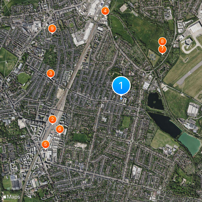 Cambridge Mosque Kaart