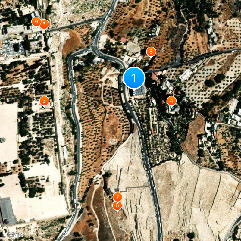 Church of All Nations Map