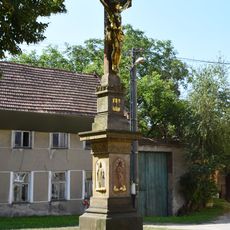 Wayside cross in Bohuňovice near church