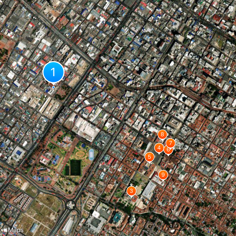 Basílica del Sagrado Corazón de Jesús, Bogotá Kaart