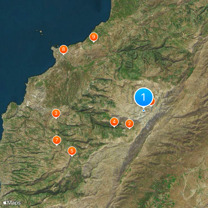 Mount Lebanon Map