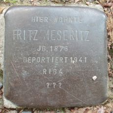 Stolperstein dedicated to Fritz Meseritz
