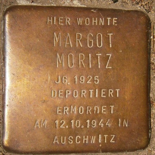 Stolperstein dedicated to Margot Moritz
