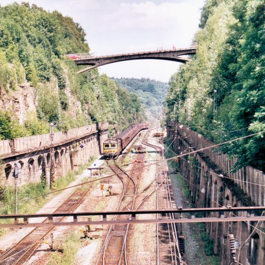 Most přes Choceňská zářez