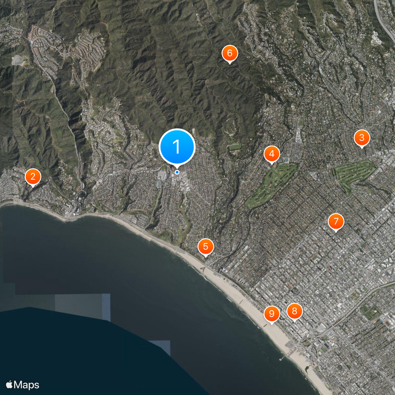 Pacific Palisades Map