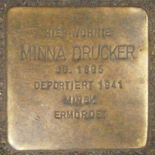 Stolperstein für Minna Drucker
