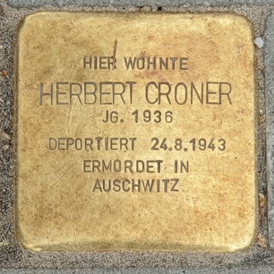 Stolperstein en memoria de Herbert Croner