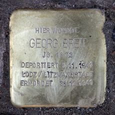 Stolperstein dedicated to Georg Breit