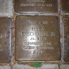 Stolperstein dedicated to Felix Menschenfreund