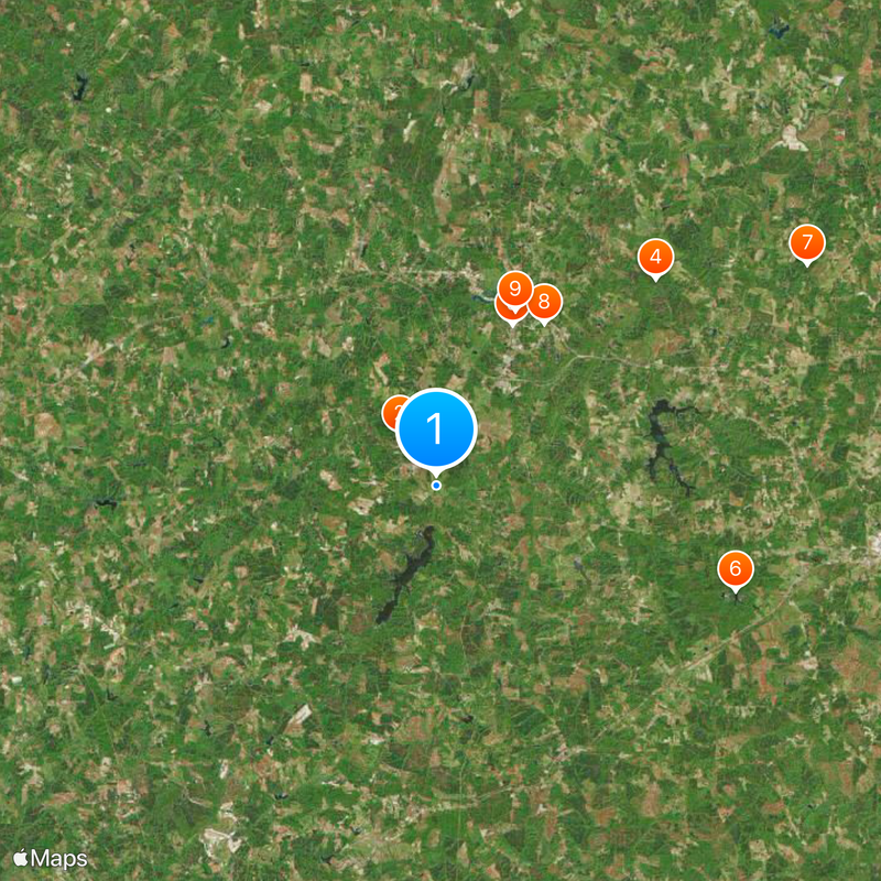 Prince Edward County Karte