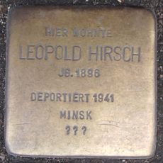 Stolperstein dedicated to Leopold Hirsch