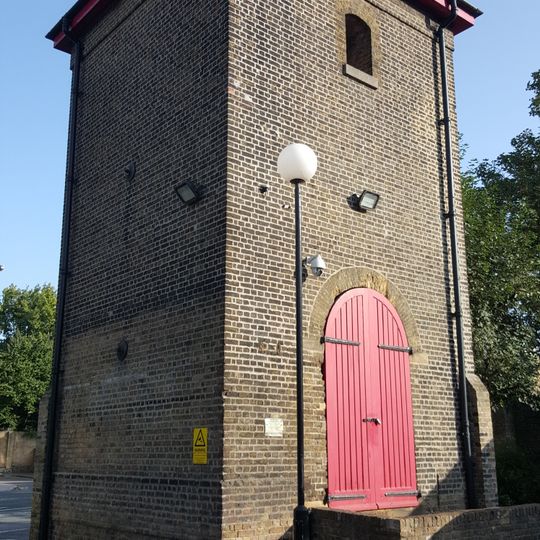 Accumulator Tower To South East Corner Of Poplar Dock