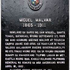 Miguel Malvar historical marker