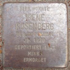Stolperstein dedicated to Irene Rosenberg