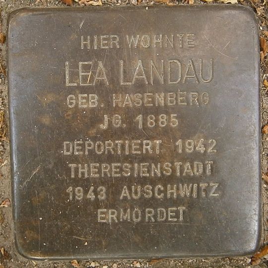 Stolperstein dedicated to Lea Landau