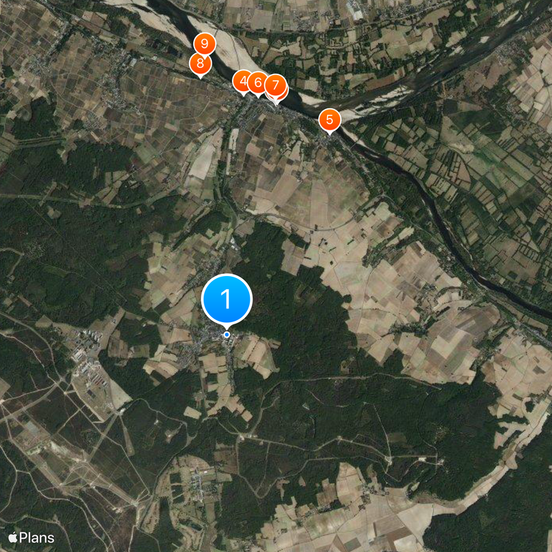 Abadia de Fontevraud Mapa